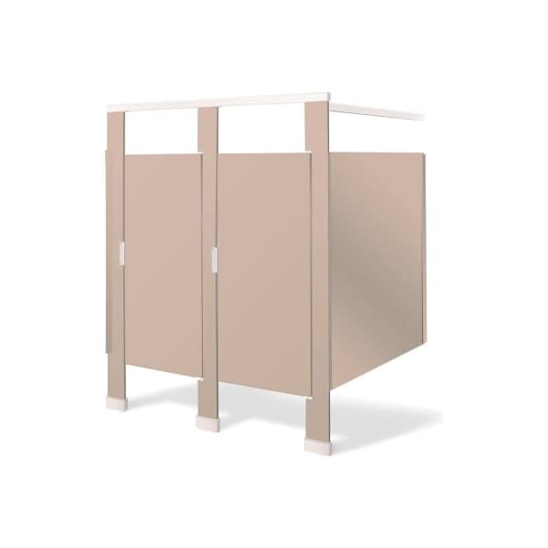 Bradley Bradley Bradmar Solid Plastic 72" Wide Complete 2 In-Corner Compartments, Beige - IC23660-S202 IC23660-S202 - main